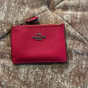 Coach - Hot Pink Card Holder Wallet